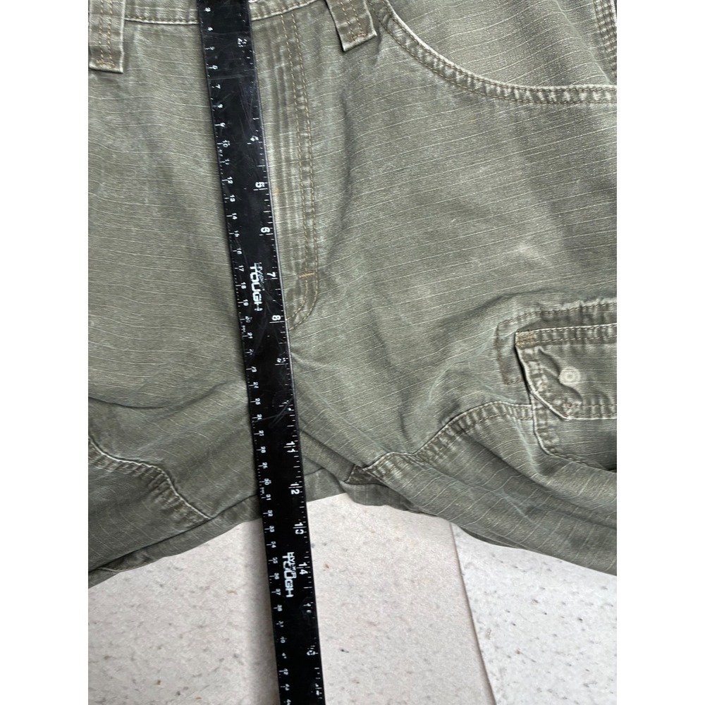 Wrangler Riggs Workwear Mens Green Ripstop Cargo Pants 3W060LD 33x32 - Picture 8 of 14